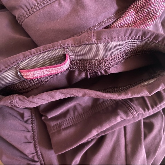 Lululemon Dance studio Leggings High Waist Lined Athletic Running Burgundy Red 4 - Picture 8 of 15